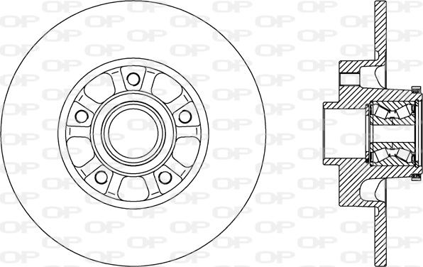 Open Parts BDA2802.30 - Brake Disc autospares.lv