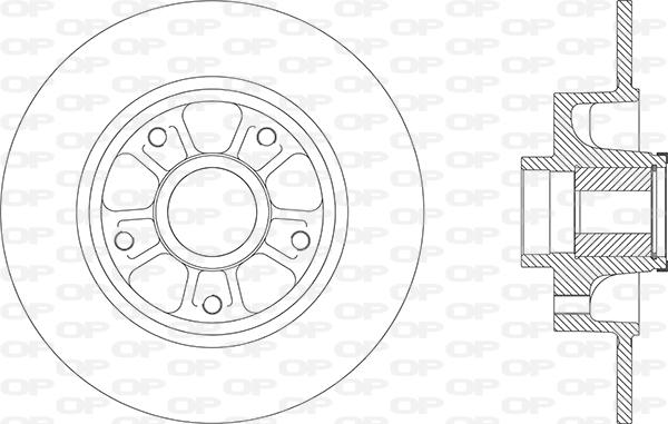 Open Parts BDA2880.30 - Brake Disc autospares.lv