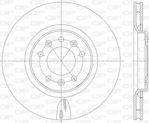 Open Parts BDA2836.20 - Brake Disc autospares.lv