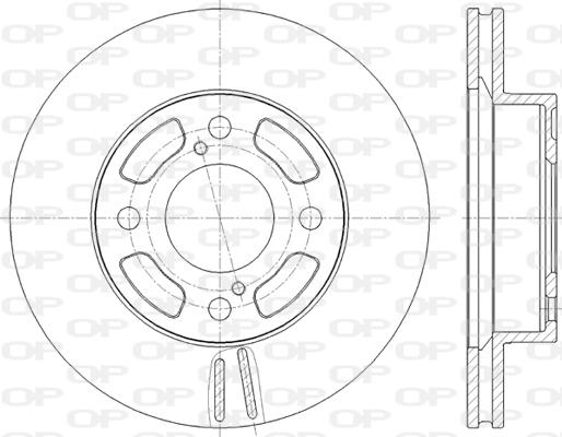 Open Parts BDA2825.20 - Brake Disc autospares.lv