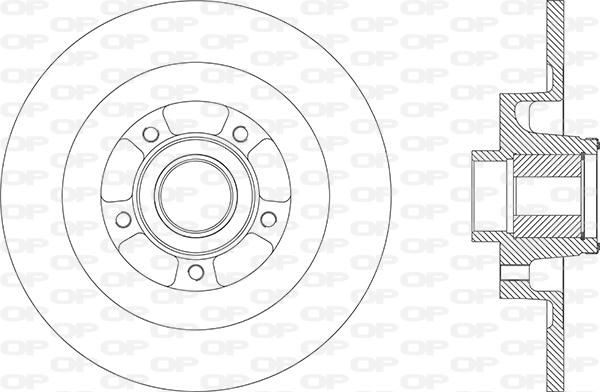 Open Parts BDA2870.30 - Brake Disc autospares.lv