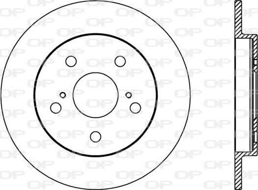 Open Parts BDA2397.10 - Brake Disc autospares.lv