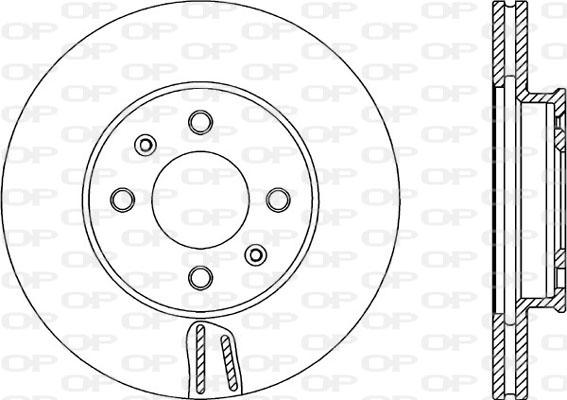 Open Parts BDA2350.20 - Brake Disc autospares.lv