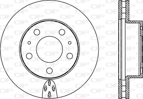 Open Parts BDA2366.20 - Brake Disc autospares.lv