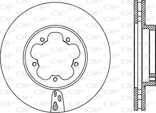 Open Parts BDA2368.20 - Brake Disc autospares.lv