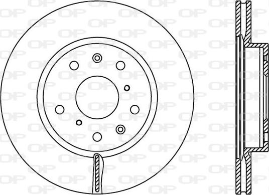 Open Parts BDA2367.20 - Brake Disc autospares.lv