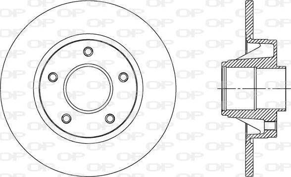 Open Parts BDA2305.10 - Brake Disc autospares.lv