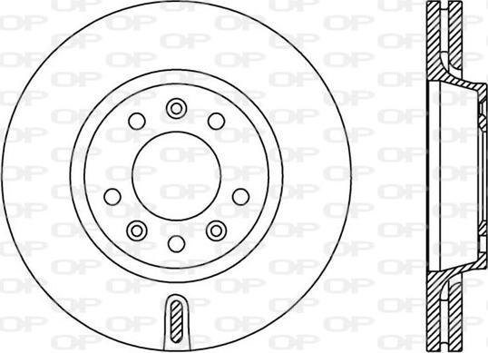 Open Parts BDA2381.20 - Brake Disc autospares.lv