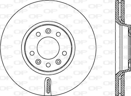 Open Parts BDA2383.20 - Brake Disc autospares.lv