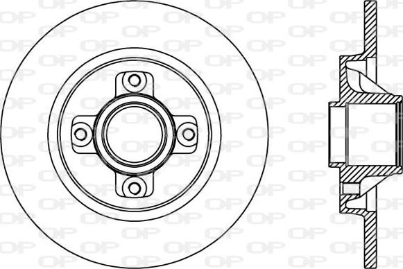 Open Parts BDA2387.10 - Brake Disc autospares.lv