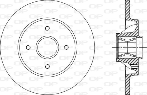 Open Parts BDA2387.30 - Brake Disc autospares.lv