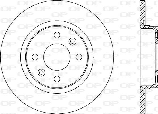 Open Parts BDA2322.10 - Brake Disc autospares.lv