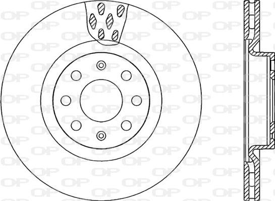 Open Parts BDA2259.20 - Brake Disc autospares.lv