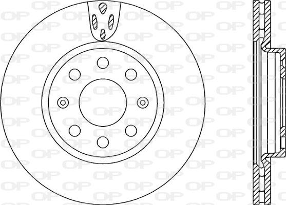 Open Parts BDA2258.20 - Brake Disc autospares.lv