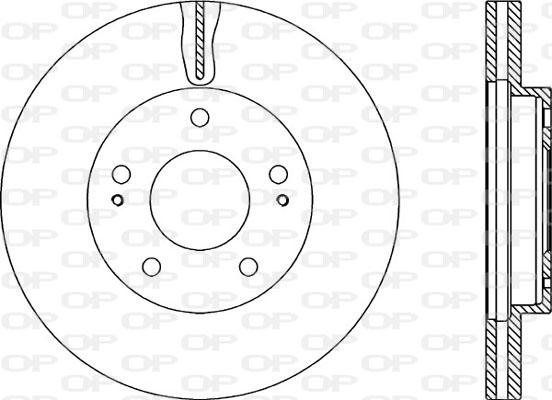 Open Parts BDA2205.20 - Brake Disc autospares.lv