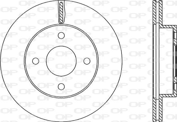 Open Parts BDA2216.20 - Brake Disc autospares.lv