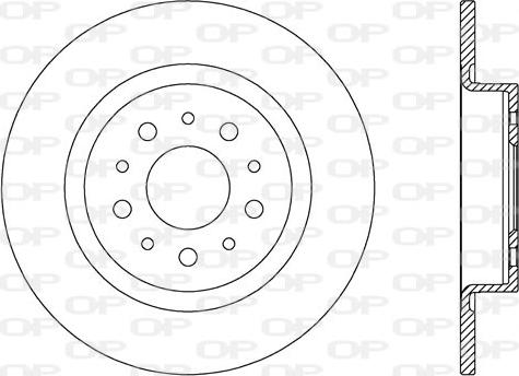 Open Parts BDA2740.10 - Brake Disc autospares.lv