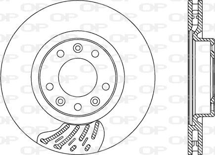 Open Parts BDA2742.20 - Brake Disc autospares.lv