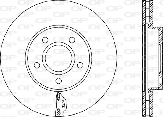 Open Parts BDA2739.20 - Brake Disc autospares.lv