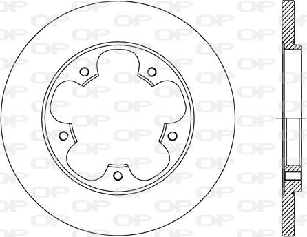 Open Parts BDA2734.10 - Brake Disc autospares.lv