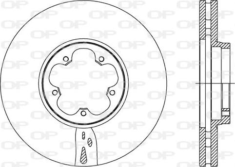 Open Parts BDA2736.20 - Brake Disc autospares.lv