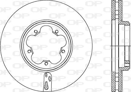 Open Parts BDA2738.20 - Brake Disc autospares.lv