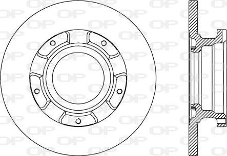 Open Parts BDA2737.10 - Brake Disc autospares.lv