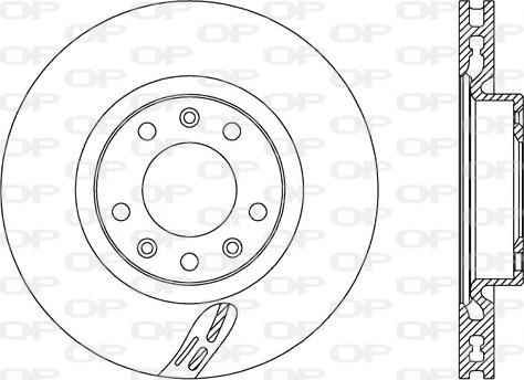 Open Parts BDA2725.20 - Brake Disc autospares.lv