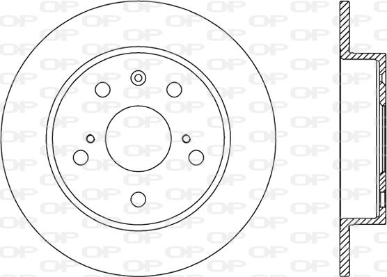 Open Parts BDA2773.10 - Brake Disc autospares.lv