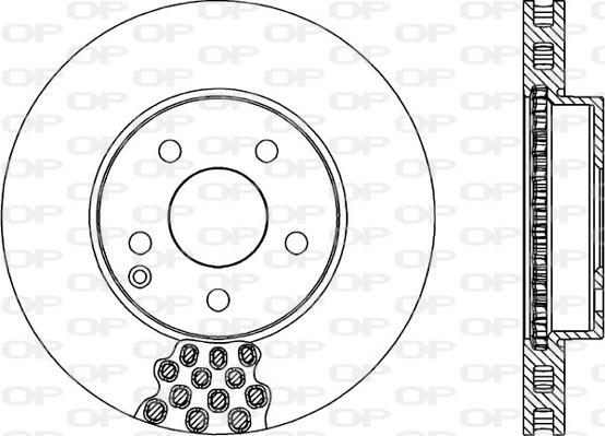 Open Parts BDR1998.20 - Brake Disc autospares.lv