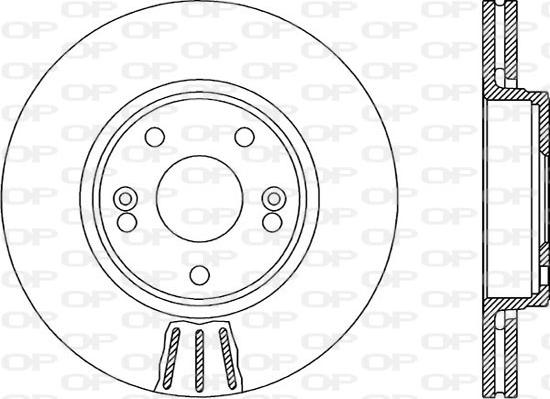 Open Parts BDR1958.20 - Brake Disc autospares.lv