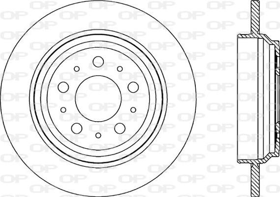 Open Parts BDR1964.10 - Brake Disc autospares.lv