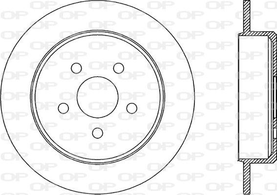 Open Parts BDR1971.10 - Brake Disc autospares.lv