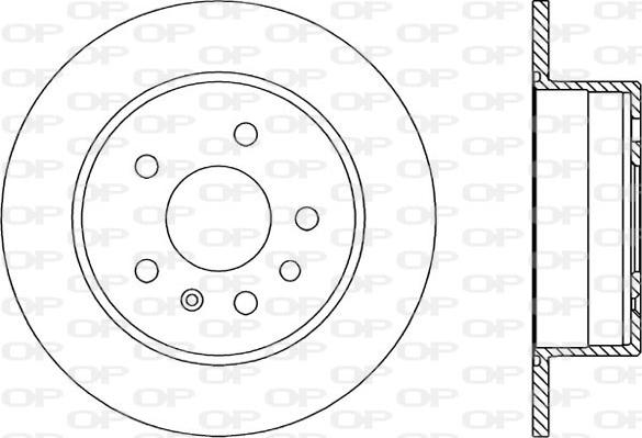 Open Parts BDR1408.10 - Brake Disc autospares.lv