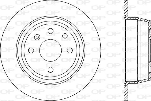 Open Parts BDR1416.10 - Brake Disc autospares.lv