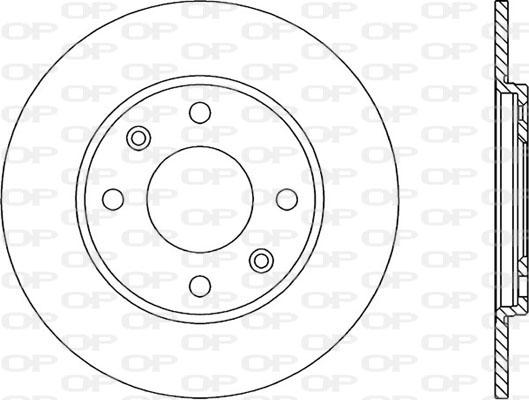 Open Parts BDR1433.10 - Brake Disc autospares.lv