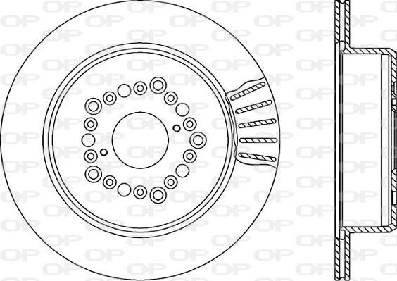 Open Parts BDR1568.20 - Brake Disc autospares.lv