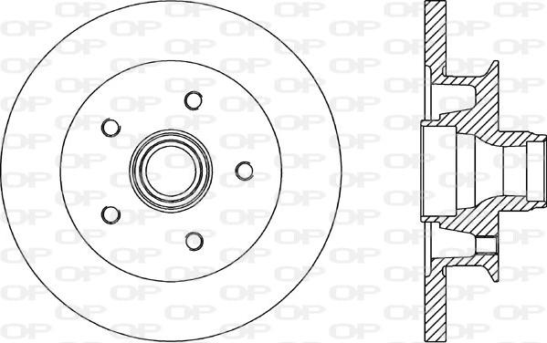 Open Parts BDR1581.10 - Brake Disc autospares.lv