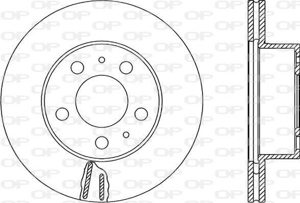 Open Parts BDR1601.20 - Brake Disc autospares.lv