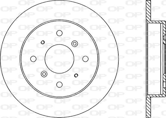 Open Parts BDR1056.10 - Brake Disc autospares.lv