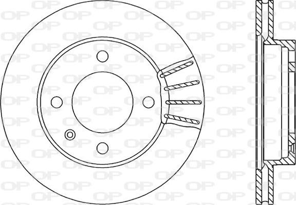 Open Parts BDR1158.20 - Brake Disc autospares.lv