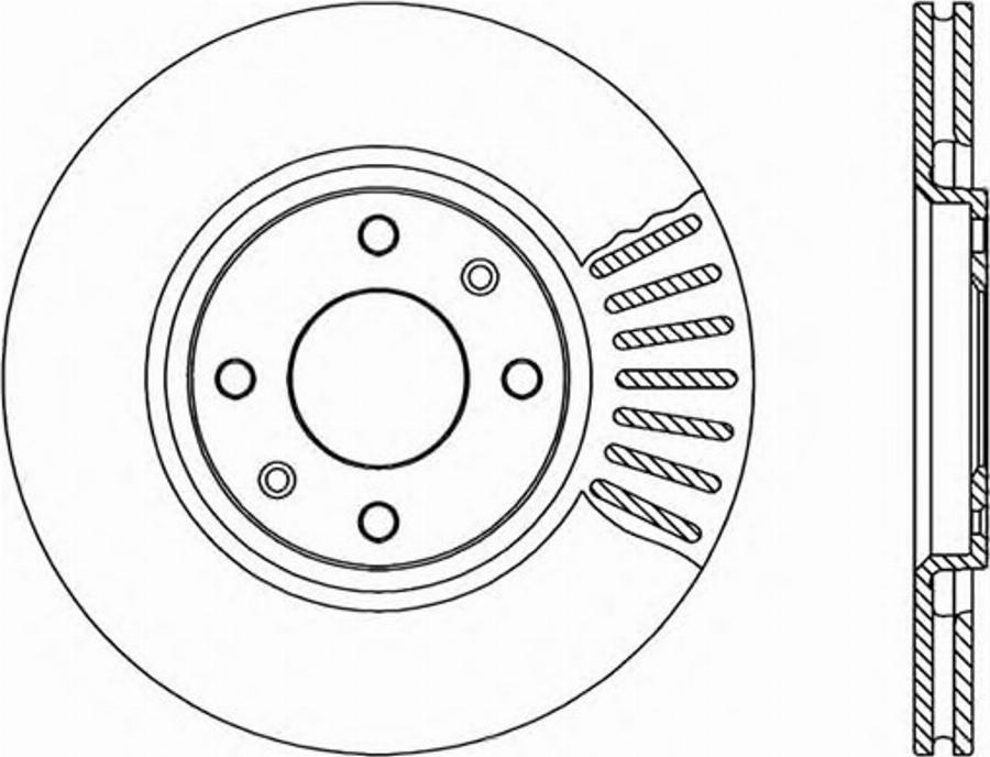 Open Parts BDR111220 - Brake Disc autospares.lv