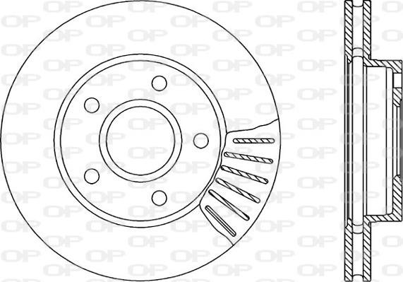 Open Parts BDR1189.20 - Brake Disc autospares.lv