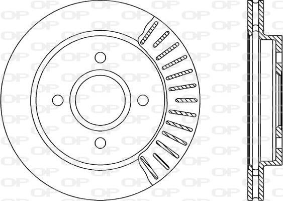 Open Parts BDR1185.20 - Brake Disc autospares.lv