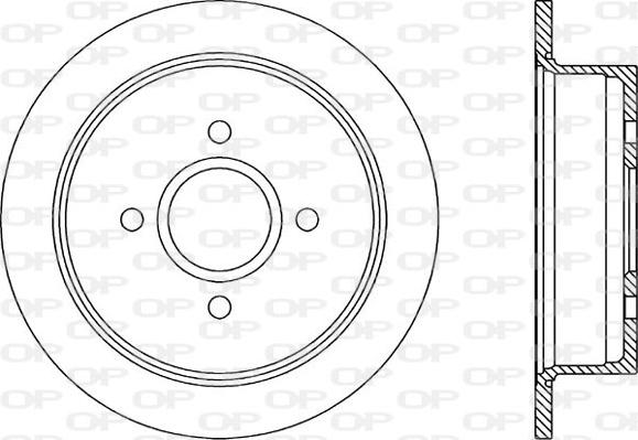 Open Parts BDR1187.10 - Brake Disc autospares.lv