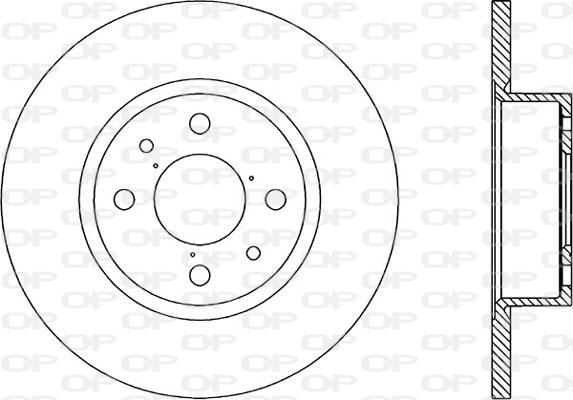 Open Parts BDR1135.10 - Brake Disc autospares.lv