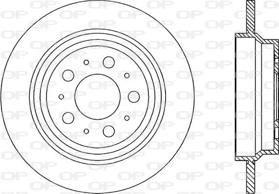 Open Parts BDR1847.10 - Brake Disc autospares.lv