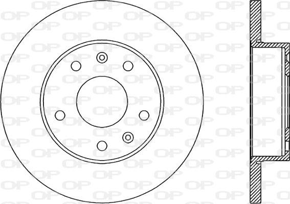 Open Parts BDR1853.10 - Brake Disc autospares.lv