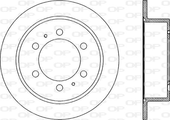 Open Parts BDR1860.10 - Brake Disc autospares.lv