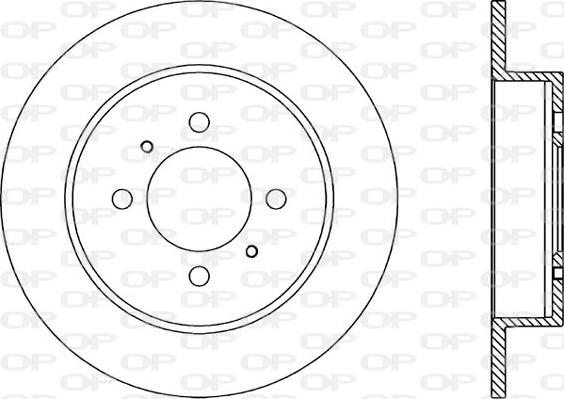 Open Parts BDR1800.10 - Brake Disc autospares.lv